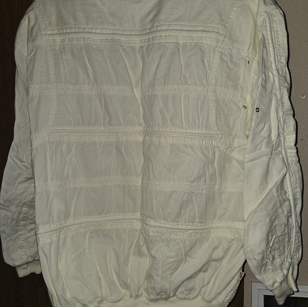 Vintage Cream Lee Canvas Longsleeve Shirt